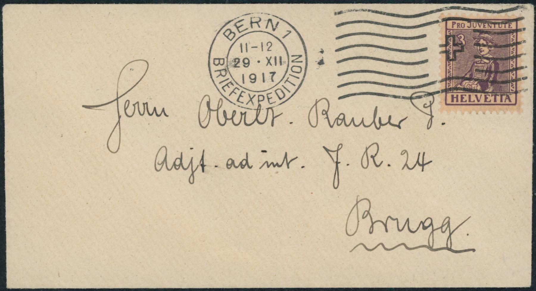 Tutti i francobolli: 1917 - Pro Juventute - Brief - EF – Usato da Schindellegi venduto da leecollect