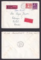 Express Luftpostbrief St. Gallen -> Västerås / Schweden 1955