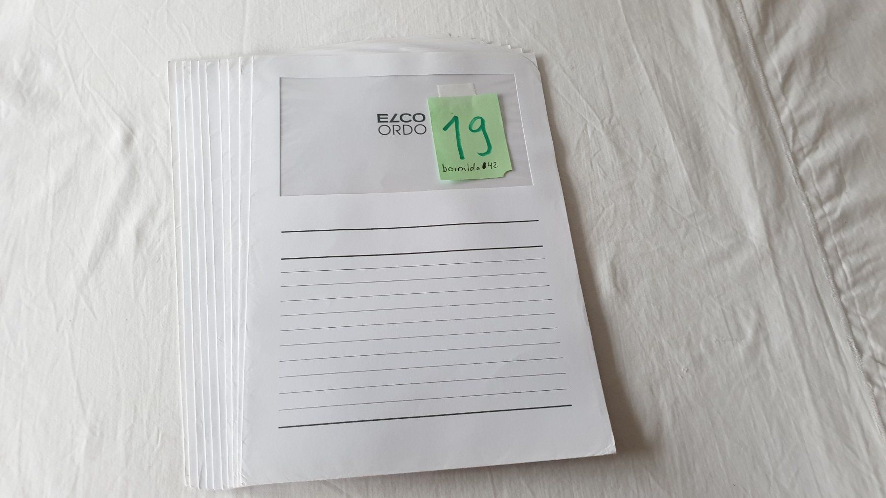 Raccoglitori: Sichthülle Papier weiss, Set zu 10 Stück – Usato da Biel/Bienne venduto da bormida42