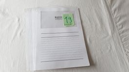 Sichthülle Papier weiss, Set zu 10 Stück