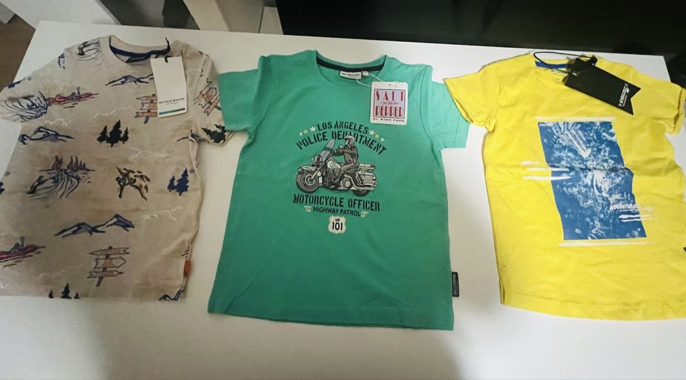 6xTshirts neu 104/110 bio 1