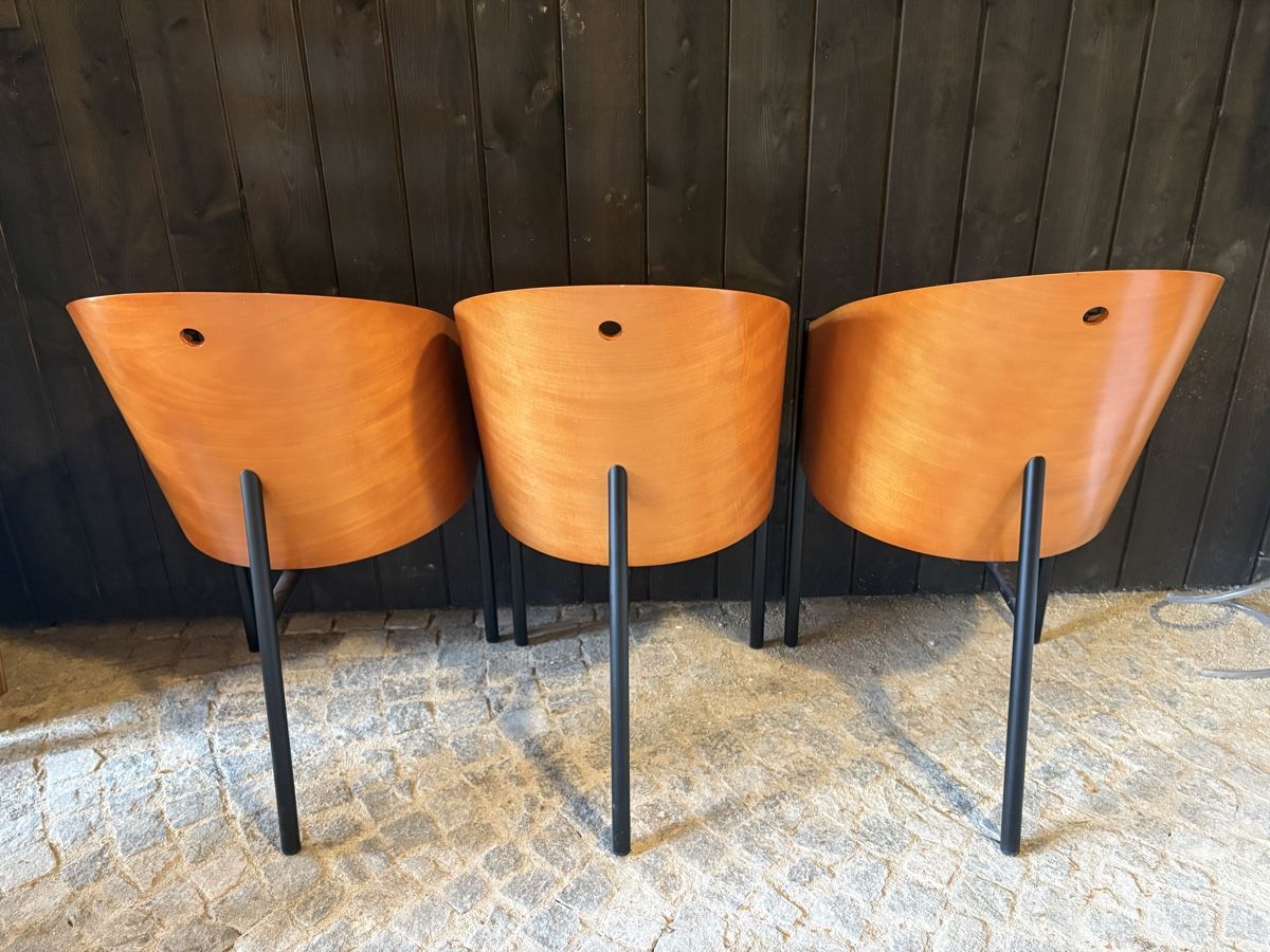 Poltrone: Ensemble de trois chaises Costes – Usato da Plan-les-Ouates venduto da mirobinfr 4