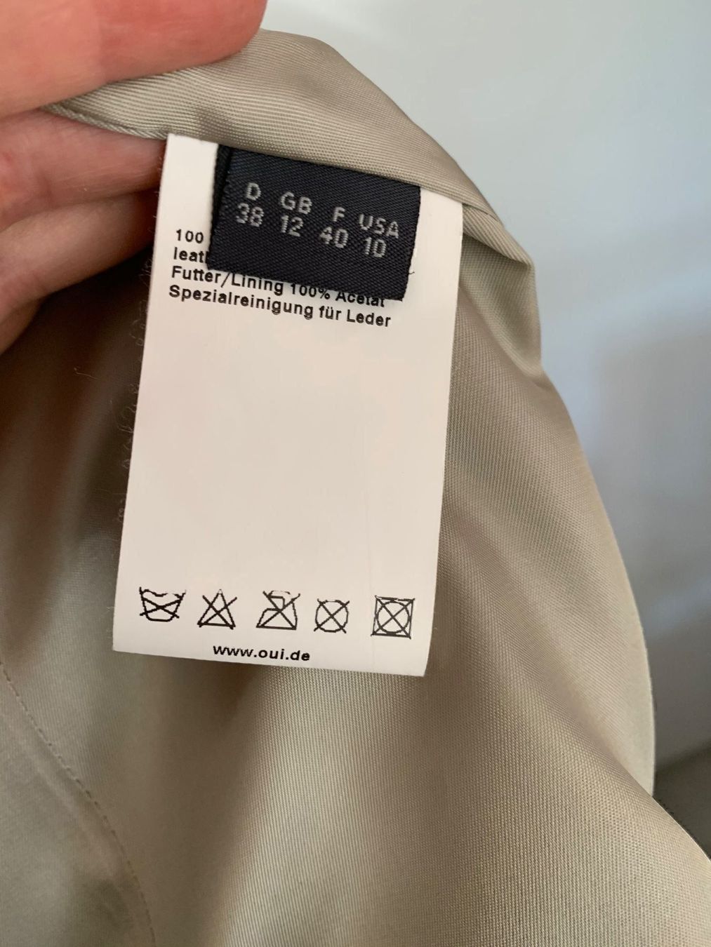 Giacche: OUI  Lederjacke superweich/Trendfarbe 2024 – Nuovo (secondo la descrizione) da Dörflingen venduto da petite.ella 4