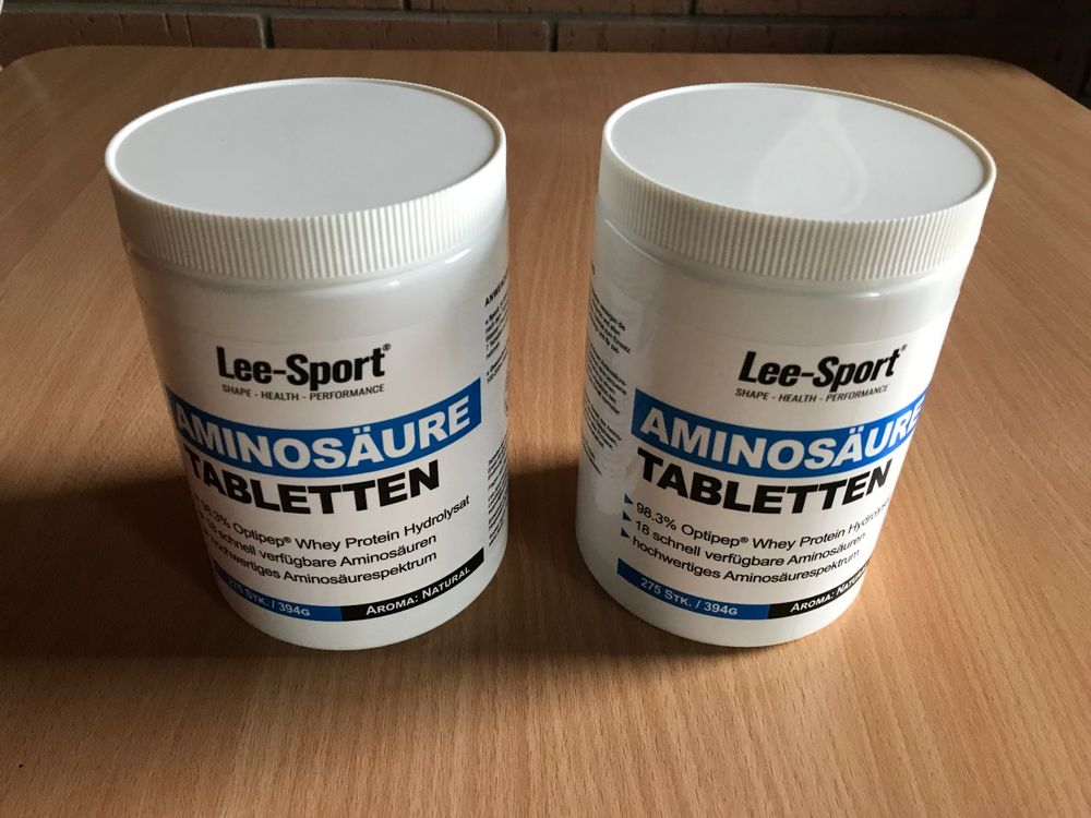 Lee Sport Aminosäure Tabletten 2 Dosen 2 x 275 Stk (Neu und