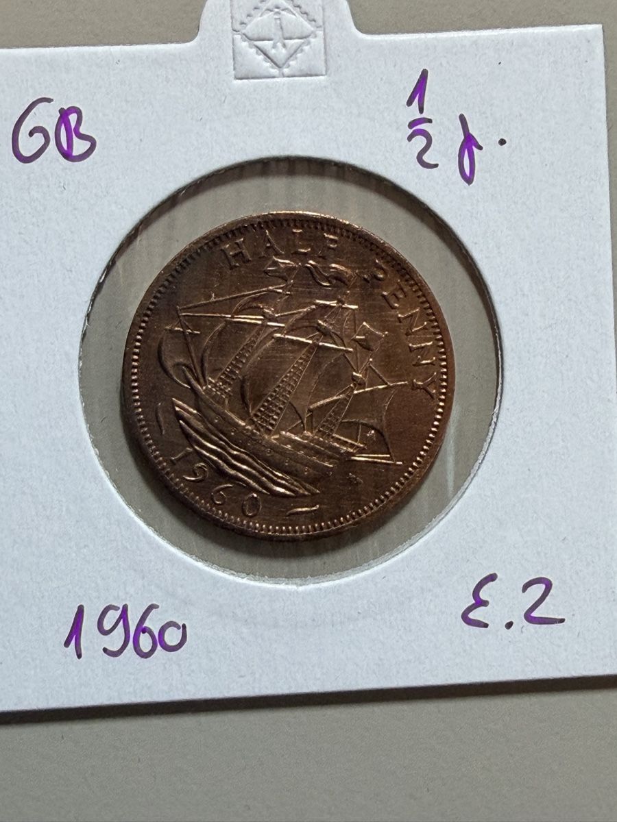 Toutes les monnaies: GB - 1/2 penny - 1960 – D'occasion à Payerne par Mike1682