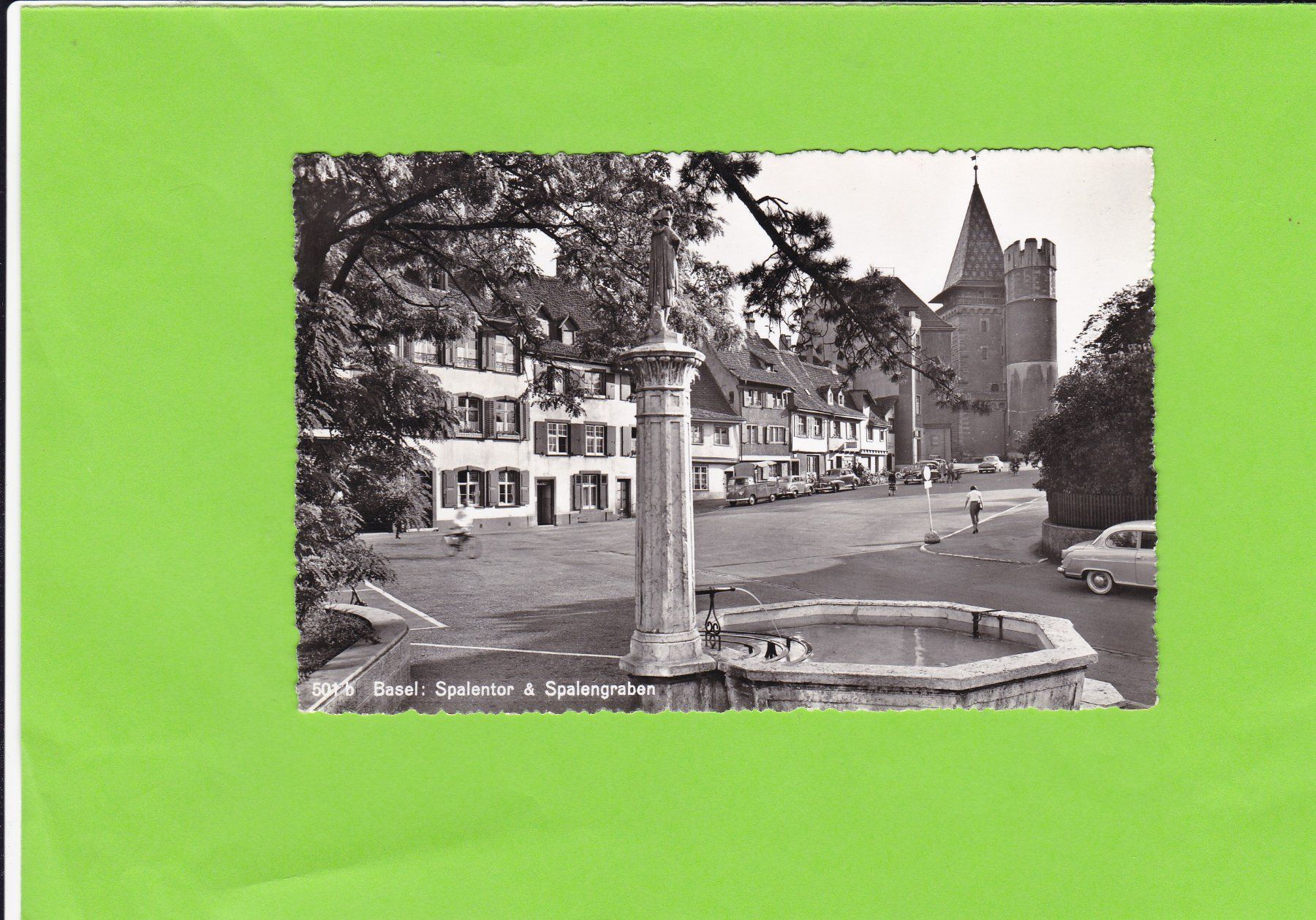 Cartoline postali: Basel-Spalentor-Oldtimer-belebt – Usato da St. Peterzell venduto da neckertal