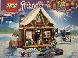 LEGO Friends 41323 Skihütte mit Anleitung komplett 