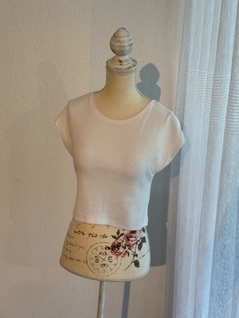 Weisses Crop Top, Grösse XL, ideal für den Sommer!