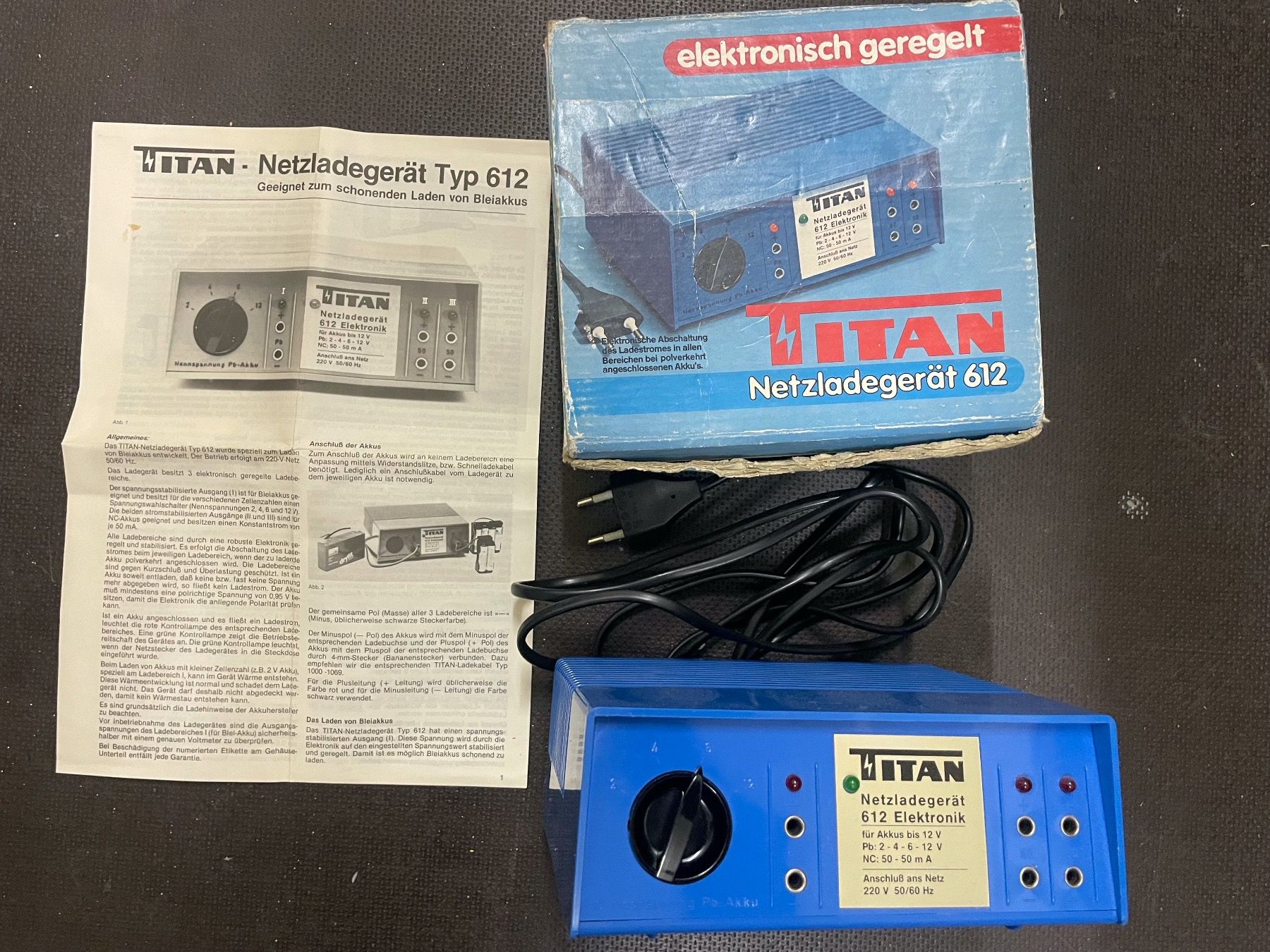 Batterie, Caricabatterie & Alimentatori: TITAN Netzladegerät 612 – Usato da Schaffhausen venduto da eifbaer 1
