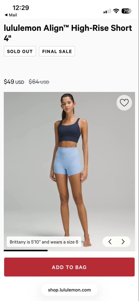 Lululemon Leggings: Lululemon Align Shorts, Gr. US6/EU36 – D'occasion à Zürich par vintage_for_you 6