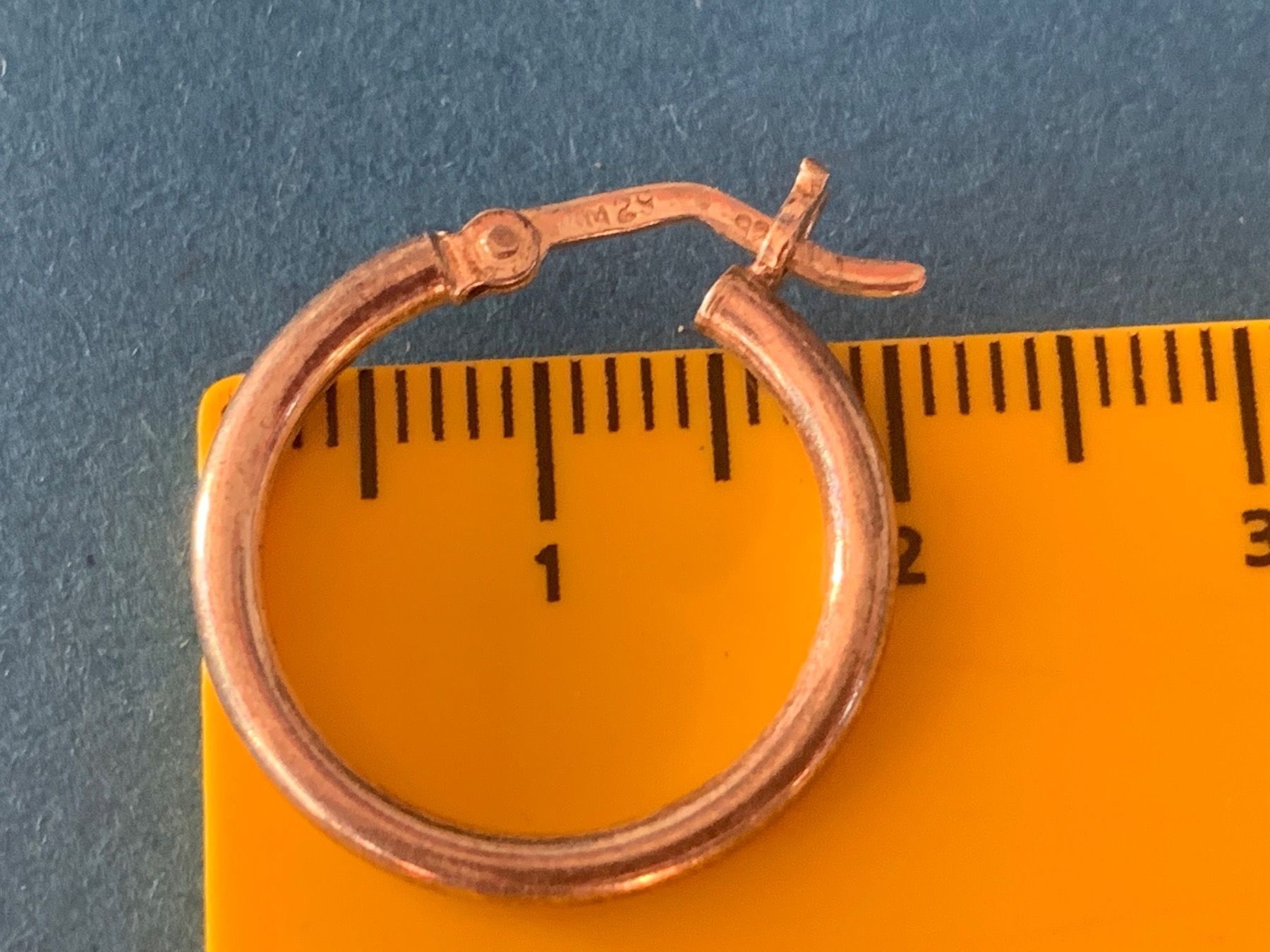 Ohrringe & -stecker: Kreolen Silber (2cm) stabil – Gebraucht aus Dittingen von Bijoubelle 3
