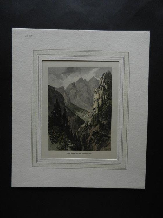 Gravures: Bad Leuk Gemmiwand – D'occasion à Risch par Rischli15