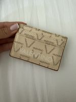 Kartenhalter Valentino beige braun guter Zustand