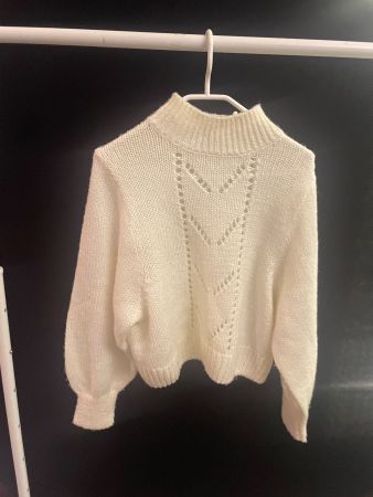 Warm Winter Pullover Strick H&M Divided creme, Gr. M
