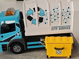 Spielzeug Müllwagen City Service mit Mulde