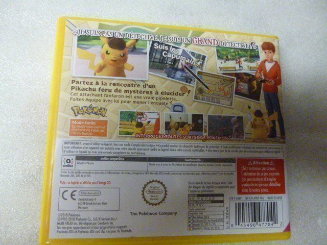Nintendo Jeux: Pokémon: Detective Pikachu  - Nintendo 3DS – D'occasion à Pambio Noranco par Pol69 1