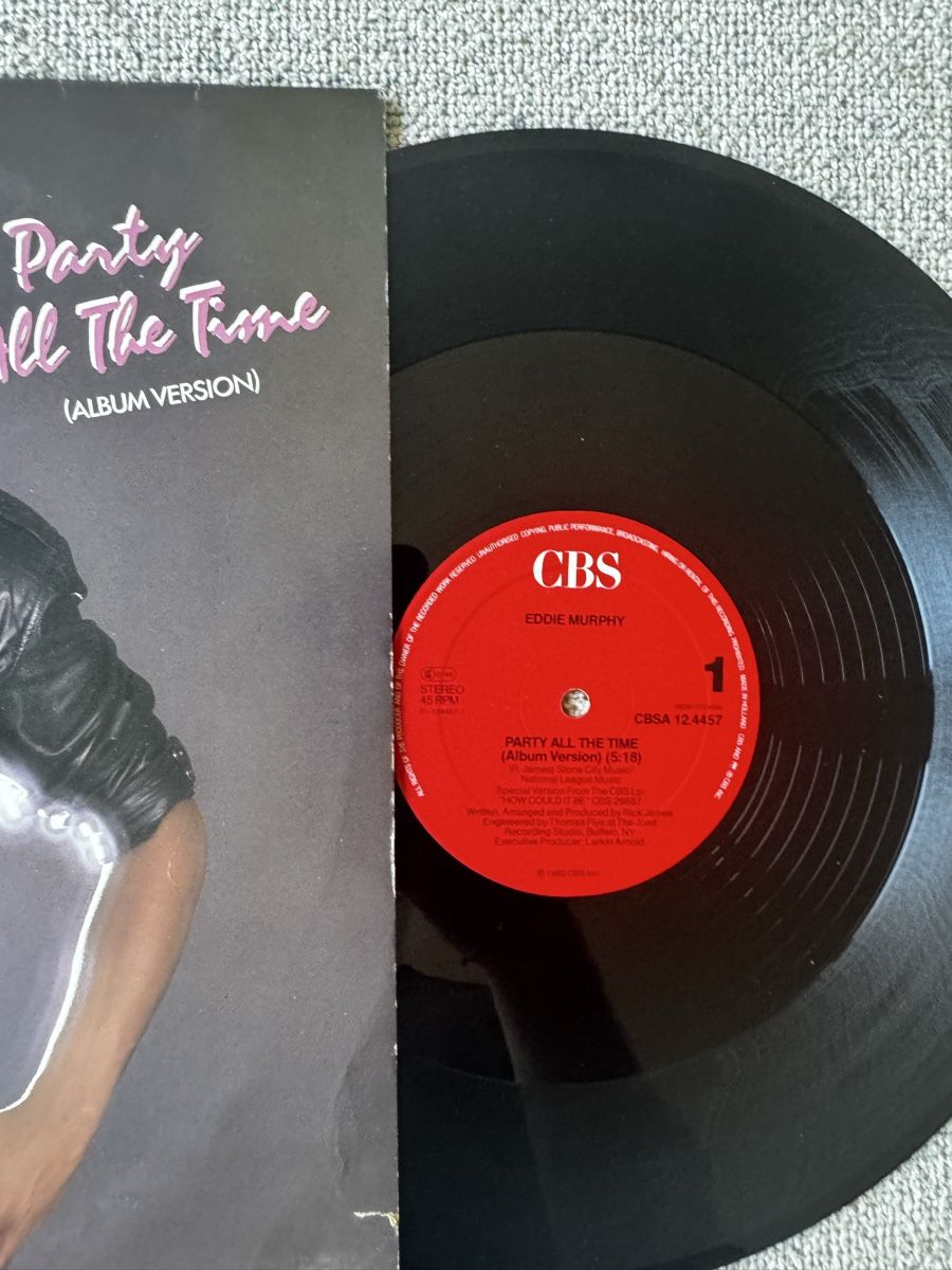 Dischi in vinile: Eddie Murphy  - Party All The Time - 12" Maxi - 80s – Usato da Rorbas venduto da BlackstarRecords 2