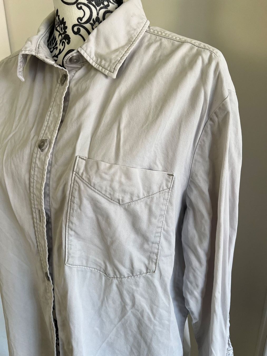 H&M Blusen: 👚Bluse Hemd hellgrau L – H&M – Neu (gemäss Beschreibung) aus Vaduz von NotNeeded 6