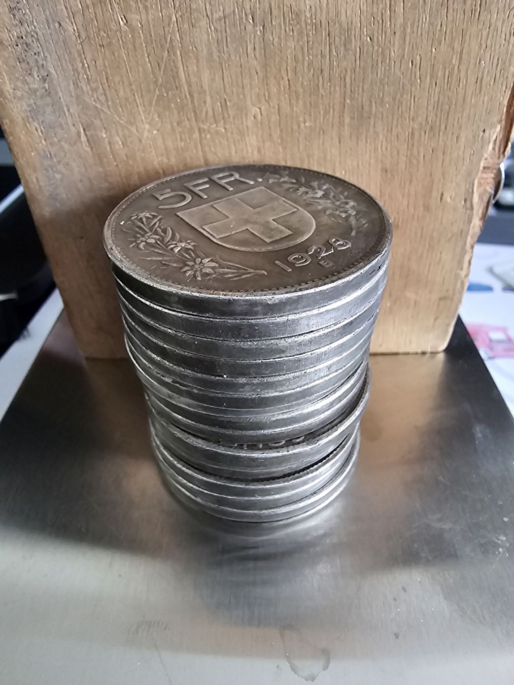 Tutti le monete: 1928 5 fr coin replica – Usato da Ermenswil venduto da nuno_goncalves05 2