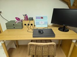 Homeoffice: Lisboa Schreibtisch Ikea Bambus 🪑🖋️