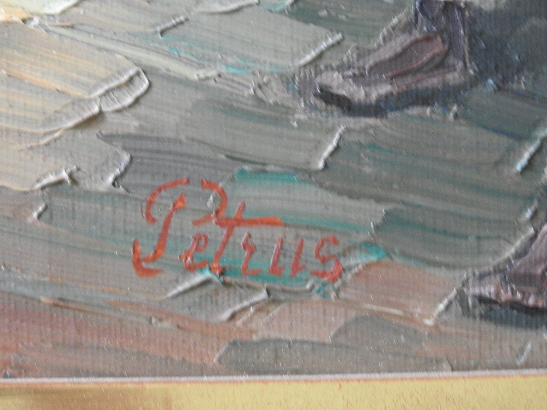 Dipinti: Oelbild Valparaiso - sign. Petrus – Usato da Stetten AG venduto da Brissago25 2
