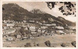 Leysin (VD) – Gesamtansicht – handgeschriebene Karte