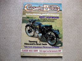 Classic Bike Magazin 1982 Bert Hopwood BSA NortonTriumph