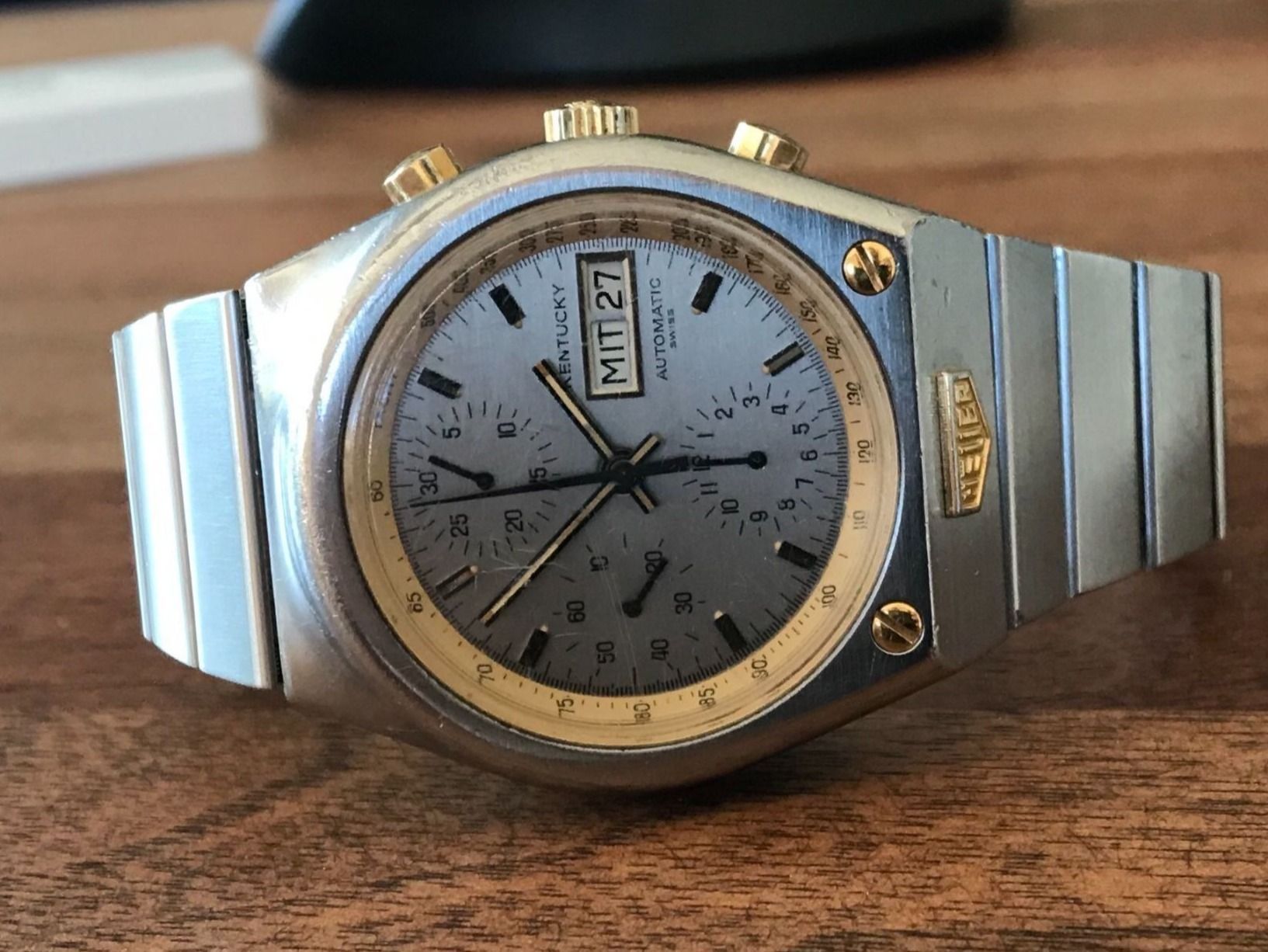 Tag Heuer Orologi: Vintage Heuer Kentucky Chronograph – Usato da Morges venduto da Audemars07