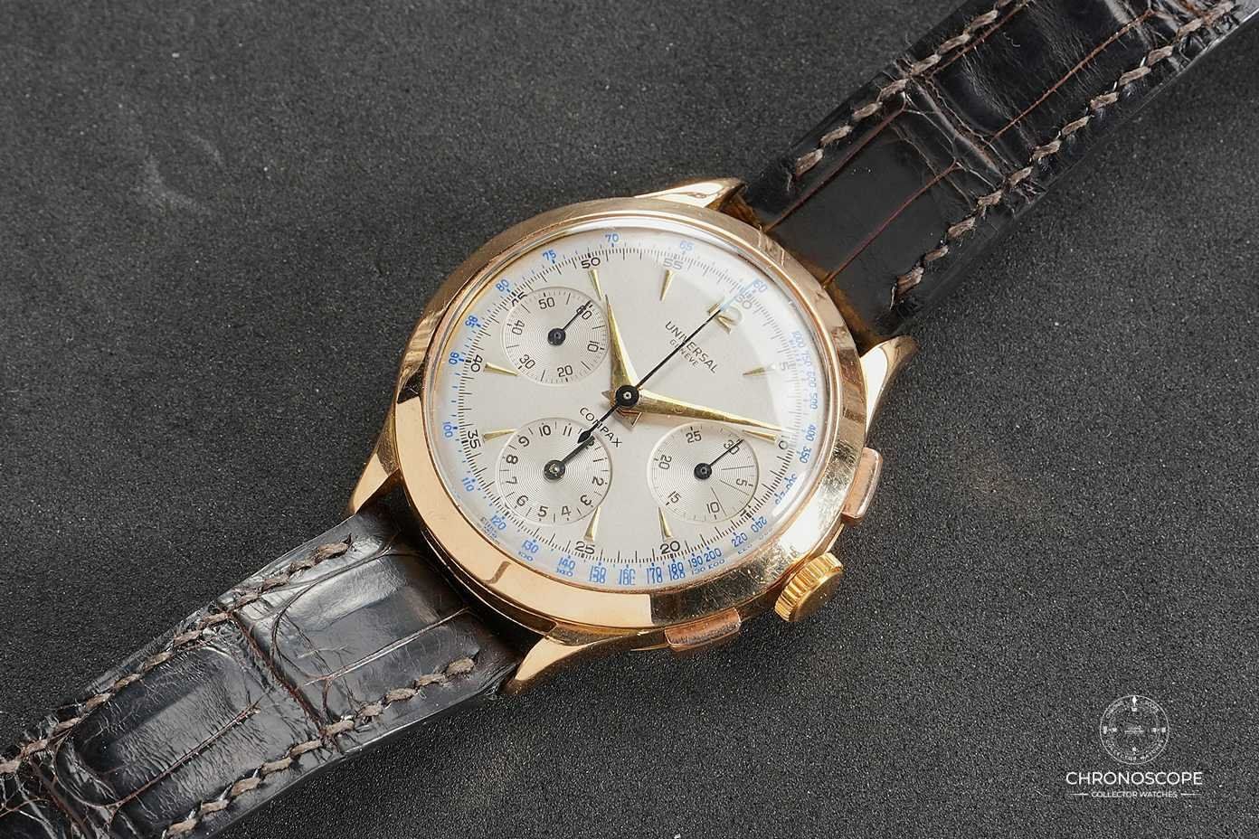 Universal Genève Orologi: 18k Yellow Gold Universal Genève Compax Reference 12491 – Usato da Luzern venduto da ChronoScope6004 3