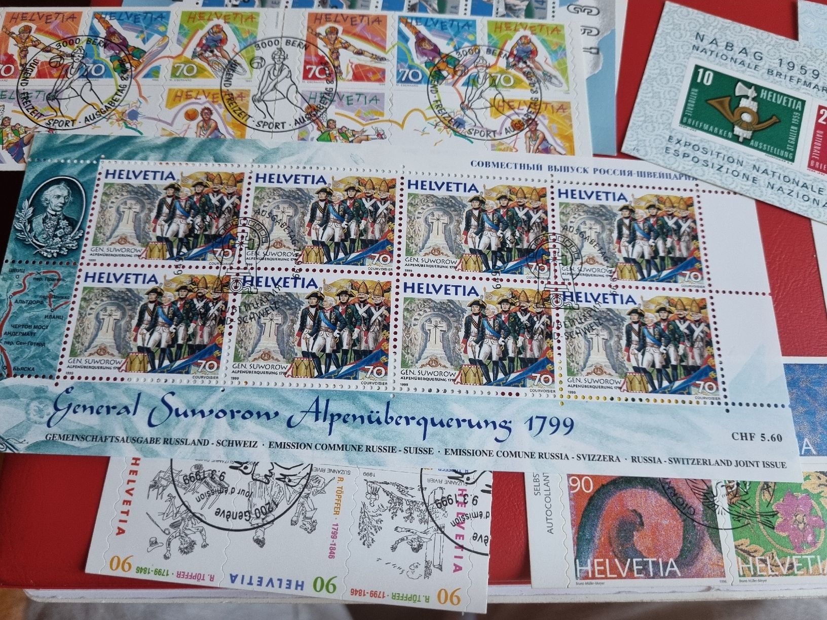 Tutti i francobolli: SAMMLUNG SCHWEIZ: BLÖCKE, HEFTCHEN - GESTEMPELT  – Usato da Heimenschwand venduto da rog_p7h9 3
