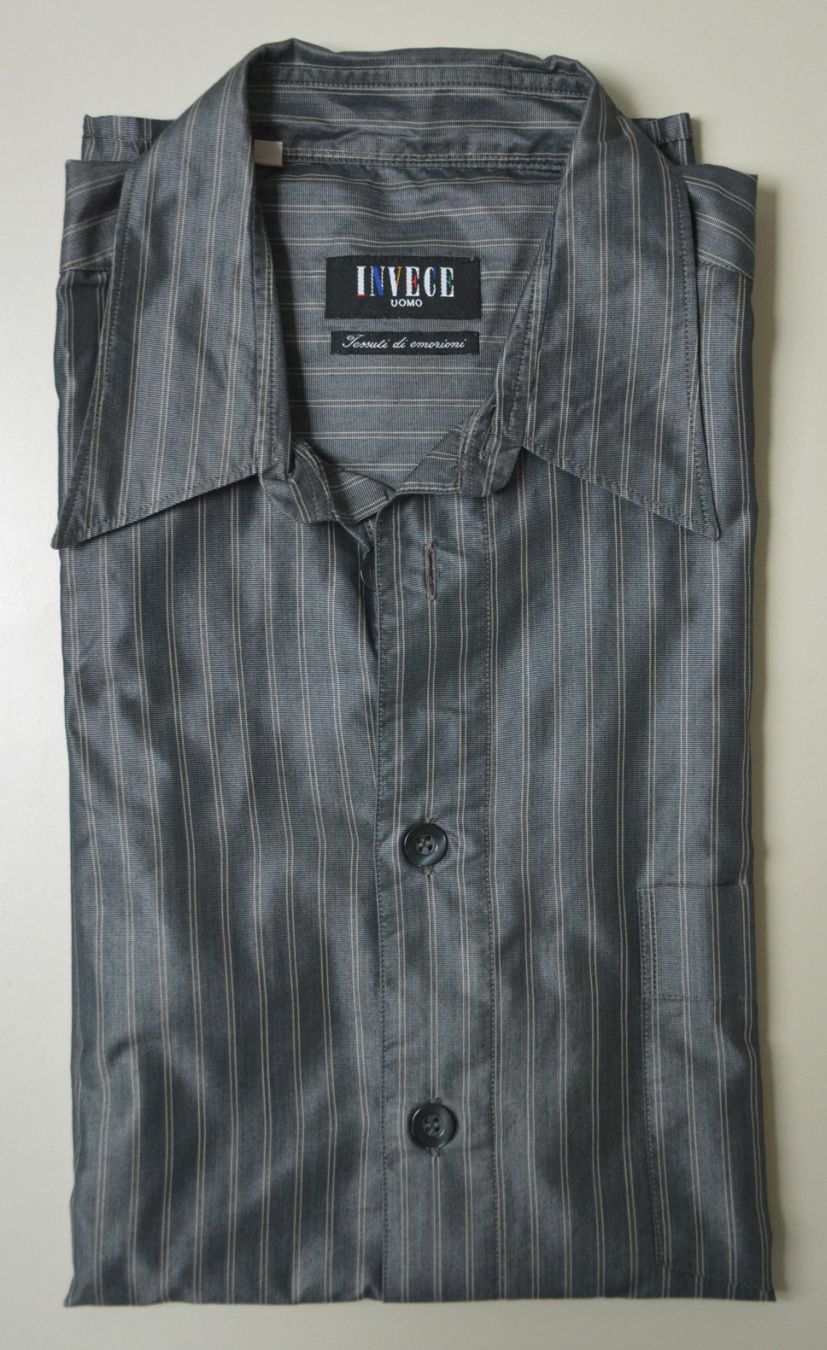 Camicie: Gestreiftes Kurzarm Herren-Hemd – Usato da Niederhasli venduto da littledrop