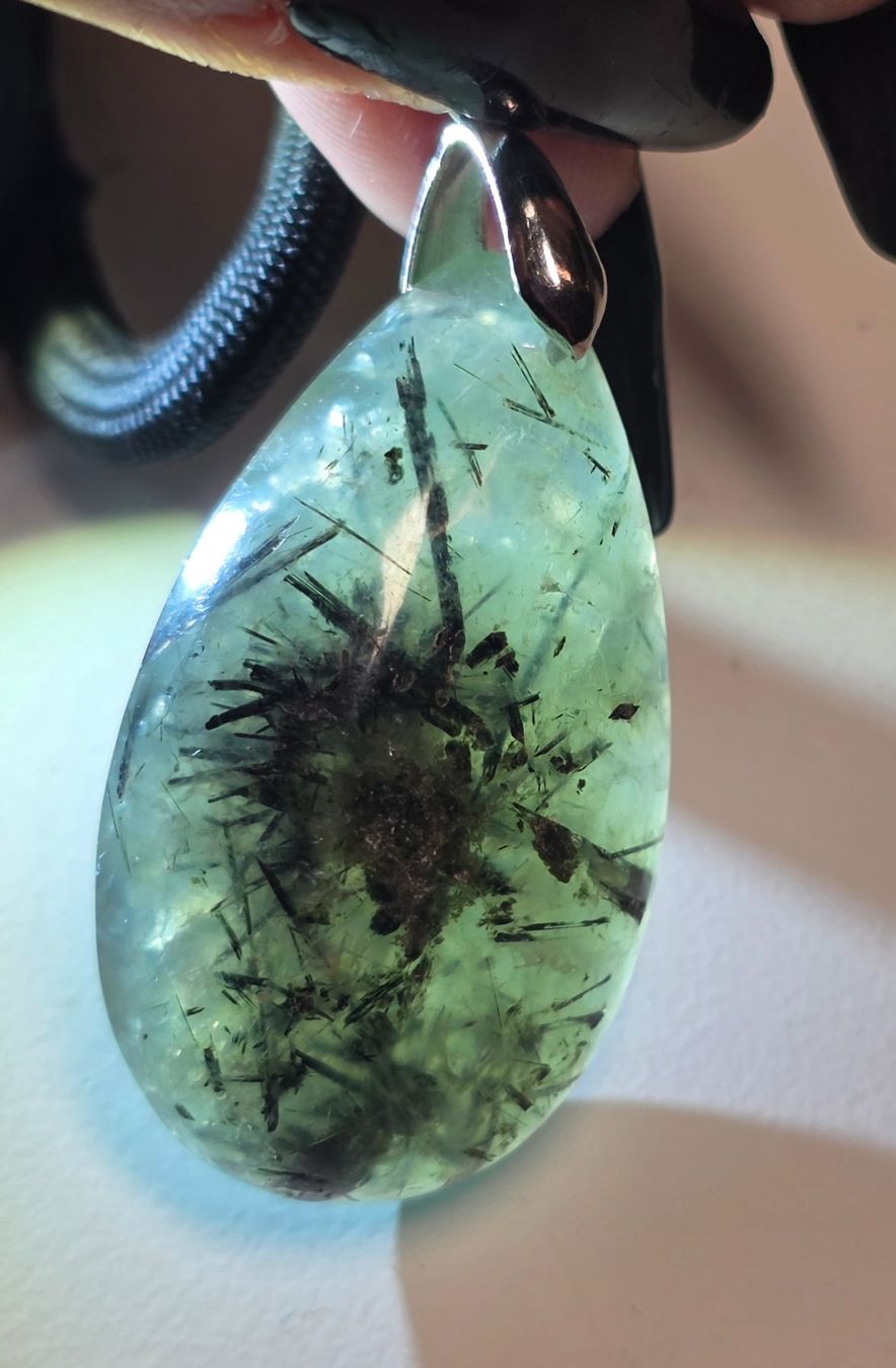 Minerali & Pietre curative: Prehnit Anhänger G – Nuovo e nell'imballaggio originale da Matzingen venduto da Shay_Crystalz 2