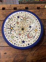 Piatto decorativo vintage dipinto a mano con stelle ✨🎨 (53)