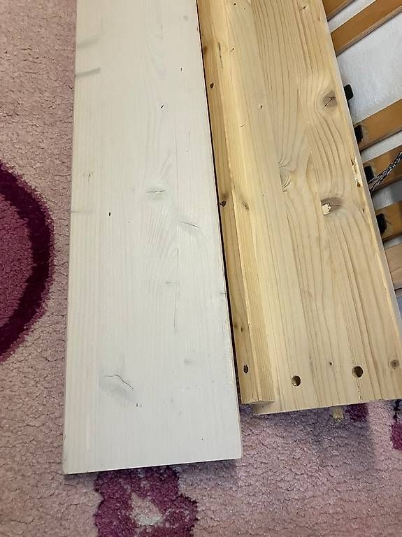 Letti: Weisses Bett mit Rost Matratze 200x90 – Usato da Simplon Dorf venduto da fraueulalia 2