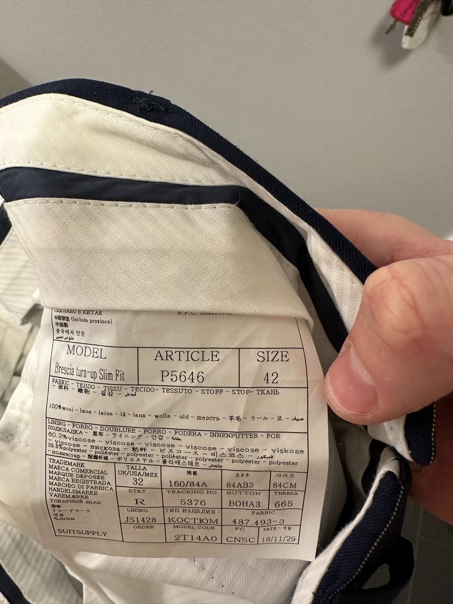 Hosen: Suitsupply Brescia pants – Neu (gemäss Beschreibung) aus Carouge GE von cytoplan 2