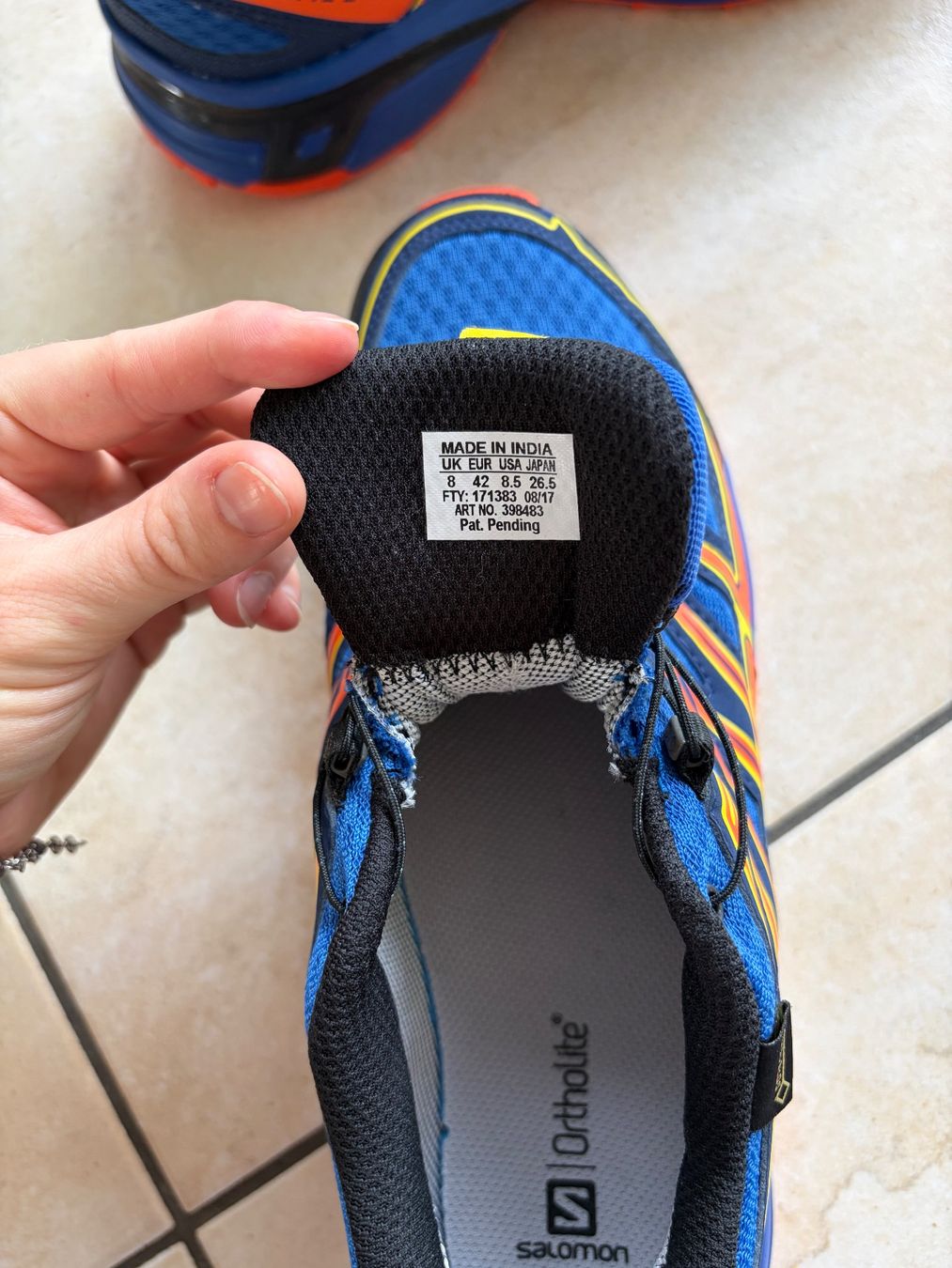 Salomon Scarpe da uomo: Salomon Trekkingschuhe/Wanderschuhe blau Grösse 42 – Usato da Brüttisellen venduto da Fabiii.st 4