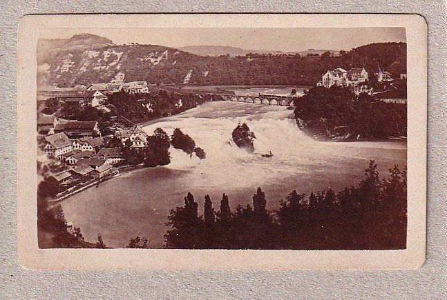 Foto & Immagini: RHEINFALL ALBUMINFOTOGRAFIE CDV – Usato da Grüningen venduto da Kartensammler