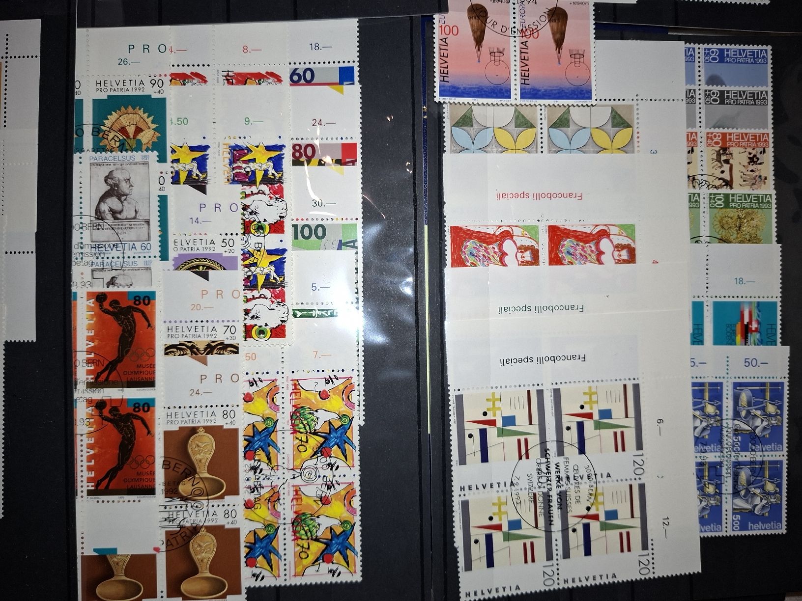 Tous les timbres: Lot 4er Blocks div. ET gestempelt – D'occasion à Balgach par SIMEON27 5