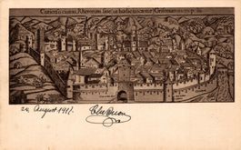 Stadt Chur. Sebastian Münster Cosmographei 1550