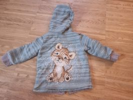 Süsse Leoparden Übergangsjacke mit Kapuze Gr. 86, Handmade