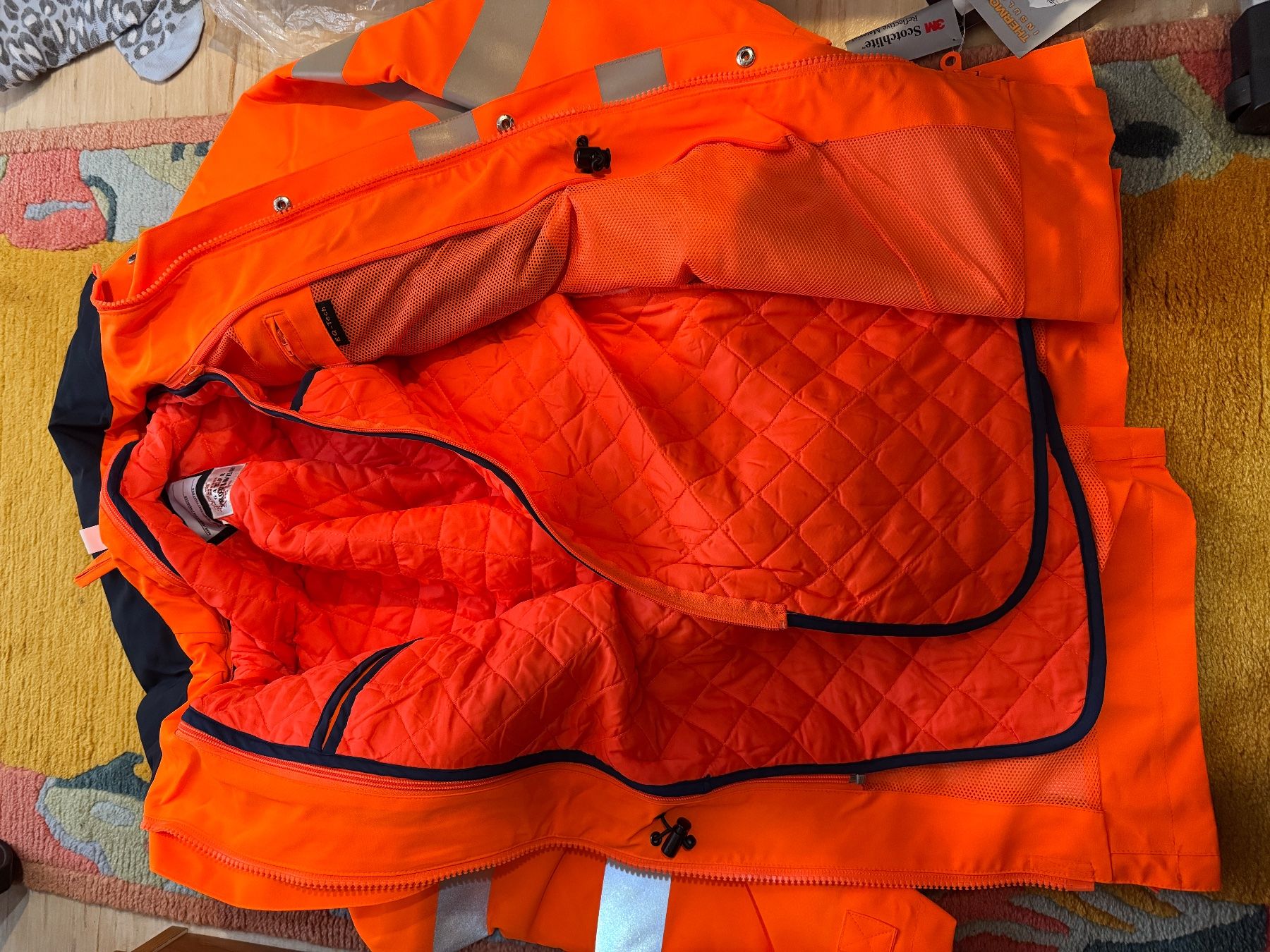 Jacken: Winter-Arbeitsjacke, Neon Orange, Grösse L, Neu – Gebraucht aus Zürich von Cibin 2