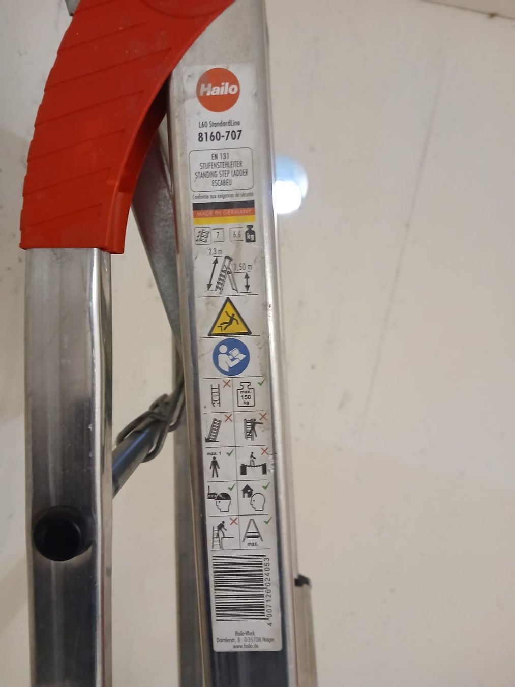 Hailo Scale: Hailo Einseitige Stufenstehleiter – Nuovo (secondo la descrizione) da Arbon venduto da Kunterbunt34 1