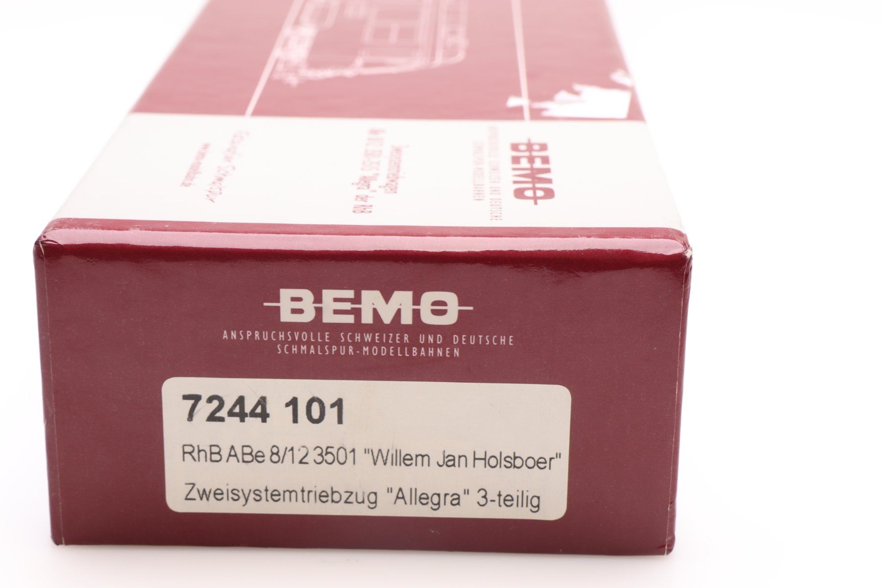 Bemo Modelleisenbahnen: Bemo 7244 101 RhB ABe 8/12 "Allegra" DC, H0m – Defekt aus Ried (Muotathal) von Modellbahn.swiss 4