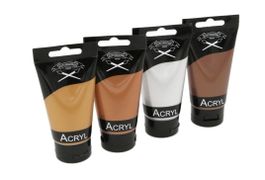 Acrylfarbe Set Metallic 4x75ml Abverkauf