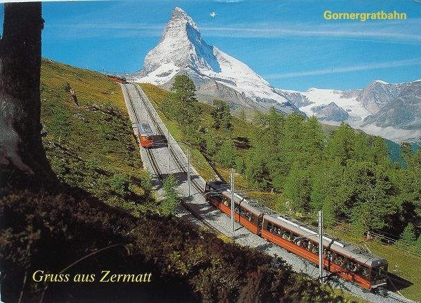 Ansichtskarten: Gruss aus ZERMATT Gornergrat Bahn – Gebraucht aus Jona von philajona