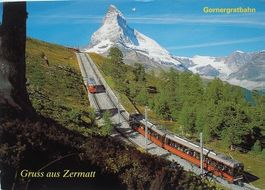 Gruss aus ZERMATT Gornergrat Bahn