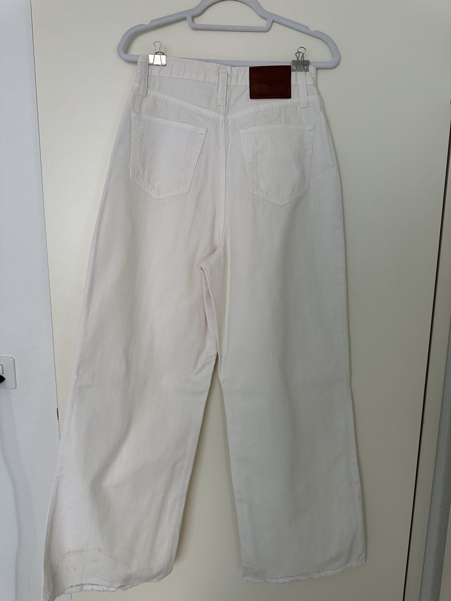 Lamarel Jeans: Lamarel Straight Leg Jeans Weiss Gr. M – Usato da Zürich venduto da tmarina 6