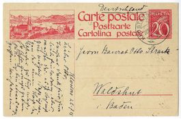1925 Bildpostkarte Nr. 104-030B LUZERN, gestempelt Klosters