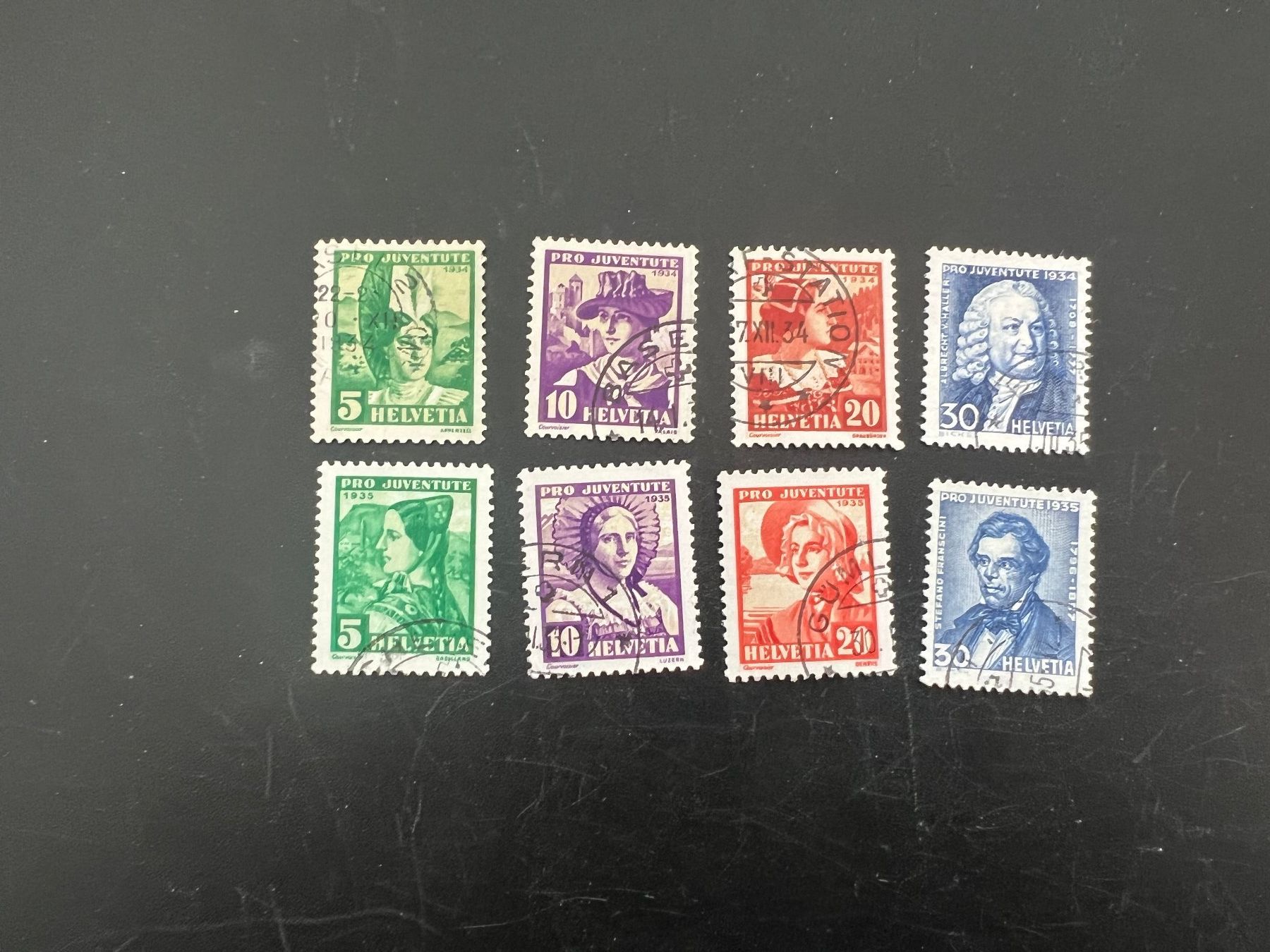Tutti i francobolli: Pro Juventute No. 69-76  gest.  (5351) – Usato da Hinwil venduto da Sidi4