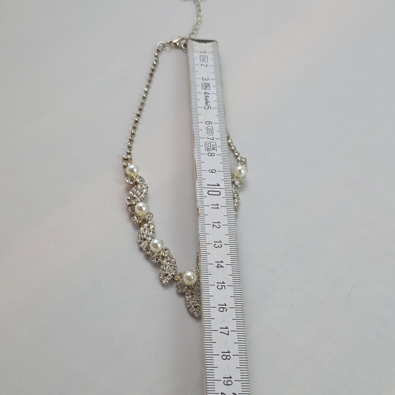 Catenine: Elegante Halskette mit Perle & Strass      672 – Usato da Wald ZH venduto da Martin79 5